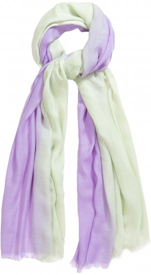 Ulla Popken Fringed Ombre Scarf Pistachio - Accesorios - 