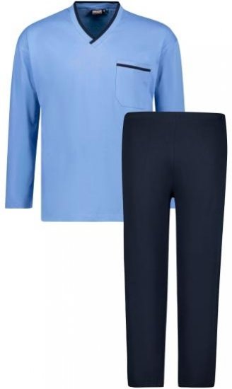 Adamo Beppo Long Sleeve Pyjama Light Blue - Ropa interior - Ropa interior 2XL-8XL