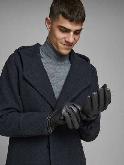 Jack & Jones Montana Leather Gloves Black - Accesorios - Accesorios para hombre