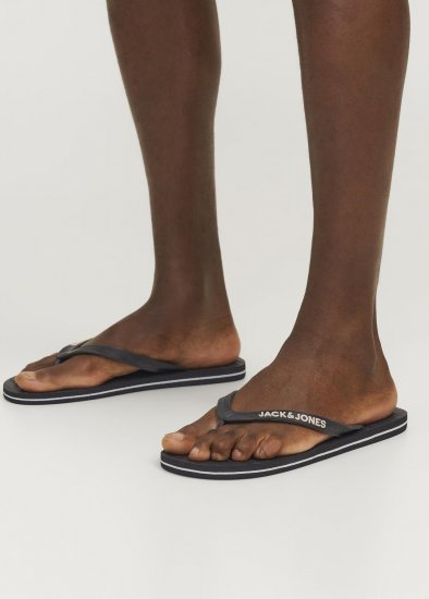 Jack & Jones Basic Flip Flop Slippers Anthracite - Calzado de hombre 40-52 - Zapatillas de hombre tallas 40-52