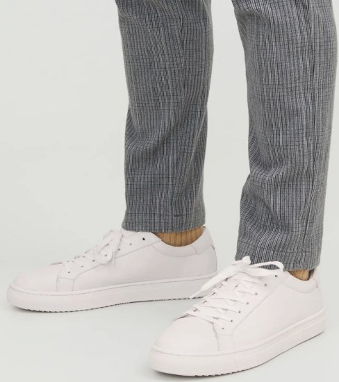 Jack & Jones Radcliffe Leather Sneakers White - Calzado de hombre 40-52 - Zapatillas de hombre tallas 40-52