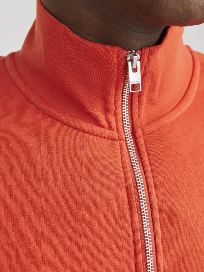 Jack & Jones Esterbro High Neck Quarter Zip Sweatshirt Red - Sudaderas - Sudaderas 2XL-12XL