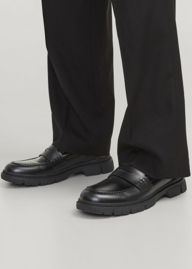 Jack & Jones Baker Loafers Anthracite - Calzado de hombre 40-52 - Zapatillas de hombre tallas 40-52