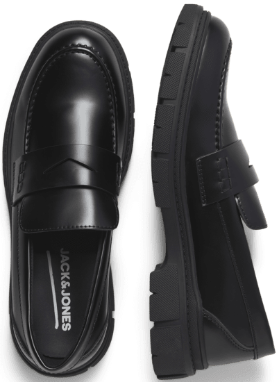 Jack & Jones Baker Loafers Anthracite - Calzado de hombre 40-52 - Zapatillas de hombre tallas 40-52