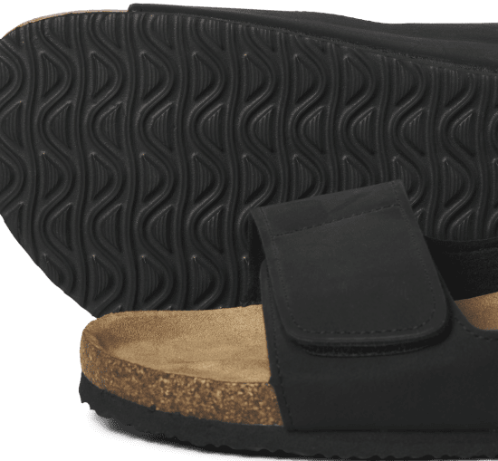 Jack & Jones Central Strap Sandals Anthracite - Calzado de hombre 40-52 - Zapatillas de hombre tallas 40-52