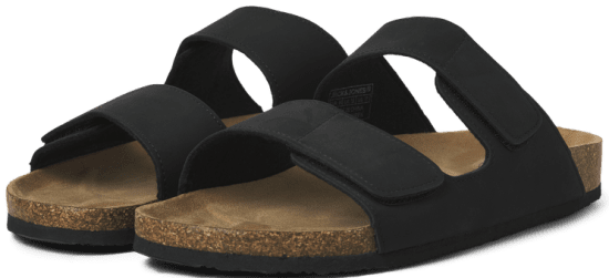 Jack & Jones Central Strap Sandals Anthracite - Calzado de hombre 40-52 - Zapatillas de hombre tallas 40-52