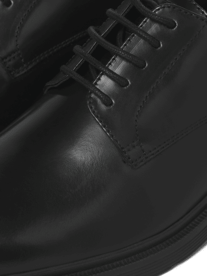Jack & Jones Dax Leather Lace Shoes Anthracite - Calzado de hombre 40-52 - Zapatillas de hombre tallas 40-52