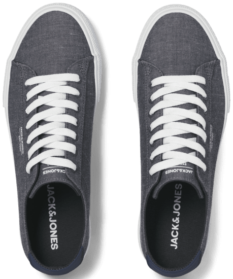 Jack & Jones Ryder Canvas Sneakers Chambray Blue - Calzado de hombre 40-52 - Zapatillas de hombre tallas 40-52