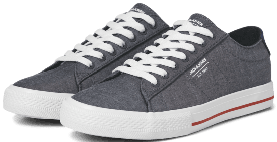 Jack & Jones Ryder Canvas Sneakers Chambray Blue - Calzado de hombre 40-52 - Zapatillas de hombre tallas 40-52