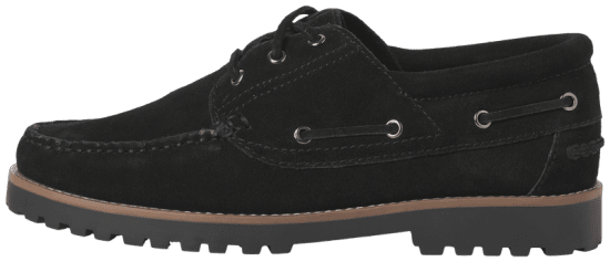 Jack & Jones Brooklyn Suede Boat Shoes Black - Calzado de hombre 40-52 - Zapatillas de hombre tallas 40-52