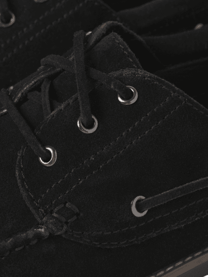 Jack & Jones Brooklyn Suede Boat Shoes Black - Calzado de hombre 40-52 - Zapatillas de hombre tallas 40-52