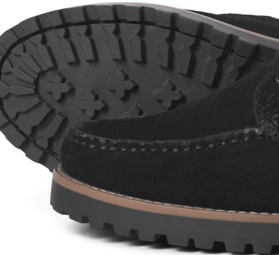 Jack & Jones Brooklyn Suede Boat Shoes Black - Calzado de hombre 40-52 - Zapatillas de hombre tallas 40-52
