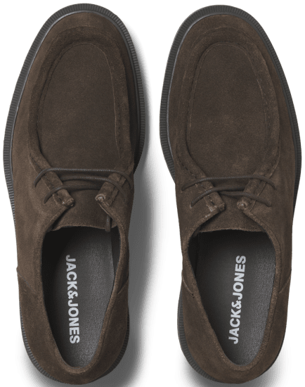 Jack & Jones Austin Suede Moc Brown Stone - Calzado de hombre 40-52 - Zapatillas de hombre tallas 40-52