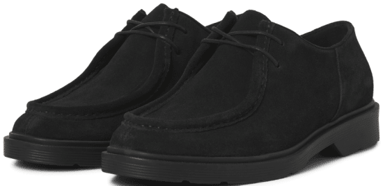 Jack & Jones Austin Suede Moc Black - Calzado de hombre 40-52 - Zapatillas de hombre tallas 40-52