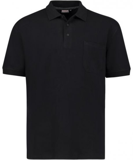 Adamo 139311 Poloshirt RF Black - Polos - Polos 2XL-8XL