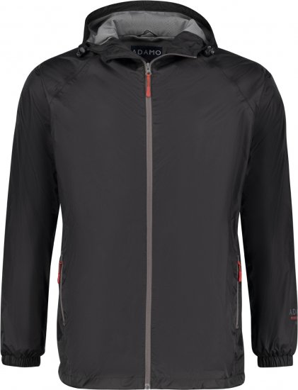 Adamo Nilo Lightweight Softshell Rain Jacket Black - Chaquetas - Chaquetas Tallas Grandes 2XL-8XL