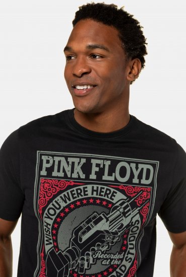 JP1880 Pink Floyd Retro Graphic Comfort Fit Band T-Shirt Black - Camisetas - Camisetas - 2XL-14XL