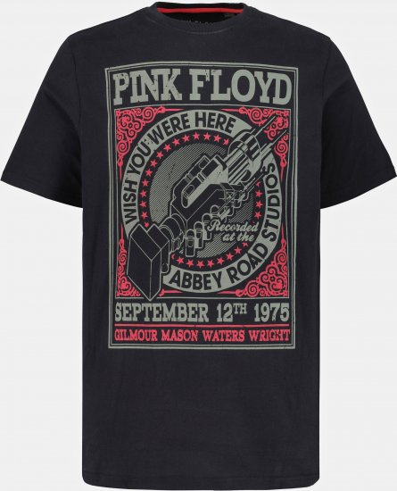 JP1880 Pink Floyd Retro Graphic Comfort Fit Band T-Shirt Black - Camisetas - Camisetas - 2XL-14XL