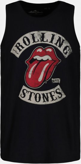 JP1880 Rolling Stones Graphic Band Tank Top Black - Camisetas - Camisetas - 2XL-14XL