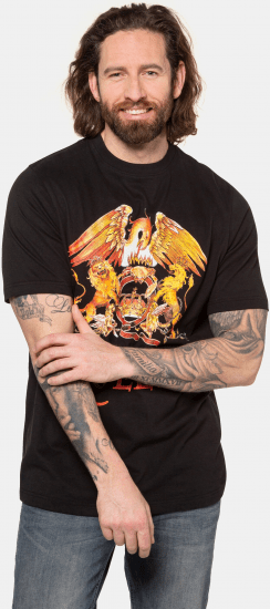 JP1880 Queen Graphic Comfort Fit Band T-Shirt Black - Camisetas - Camisetas - 2XL-14XL