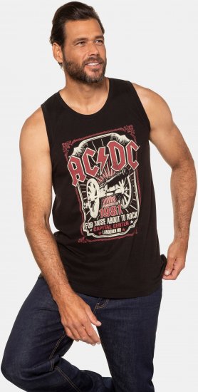 JP1880 AC/DC Graphic Band Tank Top Black - Camisetas - Camisetas - 2XL-14XL