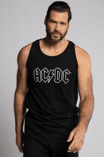 JP1880 AC/DC Graphic Comfort Fit Band Tank Top Black - Camisetas - Camisetas - 2XL-14XL