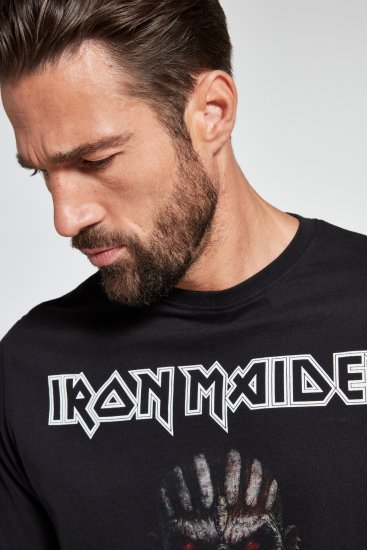 JP1880 Iron Maiden Graphic Band T-Shirt Black - Camisetas - Camisetas - 2XL-14XL