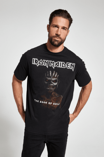JP1880 Iron Maiden Graphic Band T-Shirt Black - Camisetas - Camisetas - 2XL-14XL