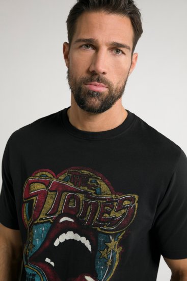 JP1880 Rolling Stones Graphic Band T-Shirt Black - Camisetas - Camisetas - 2XL-14XL