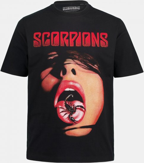 JP1880 Scorpions Graphic Comfort Fit Band T-Shirt Black - Camisetas - Camisetas - 2XL-14XL