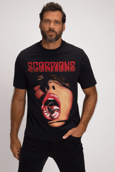 JP1880 Scorpions Graphic Comfort Fit Band T-Shirt Black - Camisetas - Camisetas - 2XL-14XL