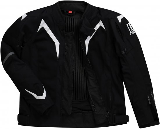 JP1880 3D Mesh Insert Motorcycle Jacket Black - Ropa de moto de talla grande - Ropa de moto de tallas grandes para hombres