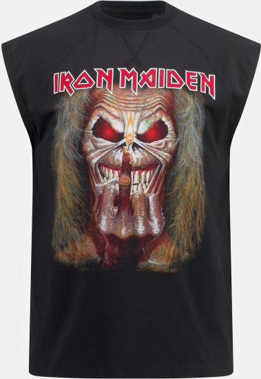 JP1880 Iron Maiden Graphic Comfort Fit Band Tank Top Black - Camisetas - Camisetas - 2XL-14XL