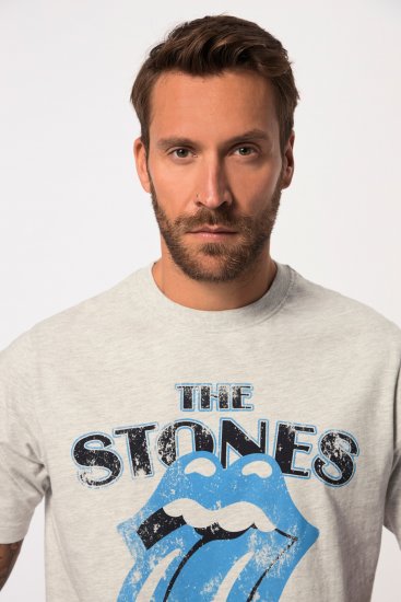 JP1880 Rolling Stones Graphic Comfort Fit Band T-Shirt Light Grey - Camisetas - Camisetas - 2XL-14XL