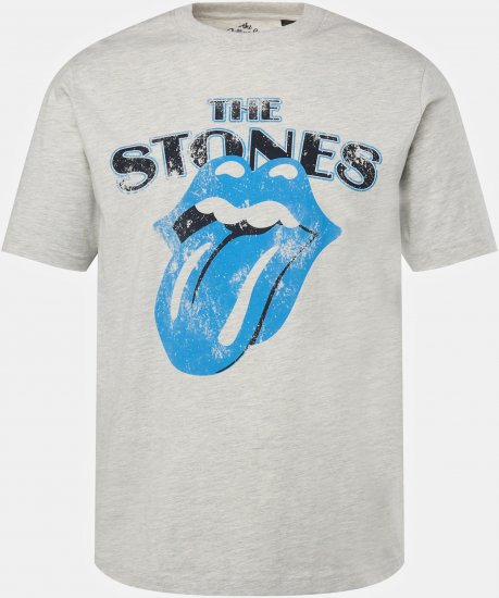 JP1880 Rolling Stones Graphic Comfort Fit Band T-Shirt Light Grey - Camisetas - Camisetas - 2XL-14XL