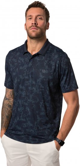 JP1880 Jay-Pi QuickDry AOP Golf Polo Shirt Navy Blue - Polos - Polos 2XL-8XL