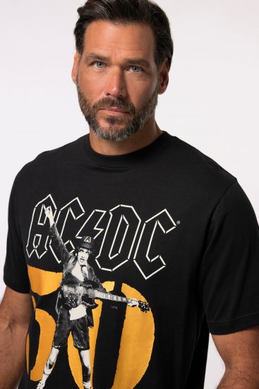JP1880 AC/DC Graphic Band T-Shirt Black - Camisetas - Camisetas - 2XL-14XL