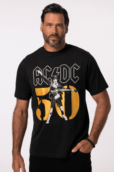 JP1880 AC/DC Graphic Band T-Shirt Black - Camisetas - Camisetas - 2XL-14XL