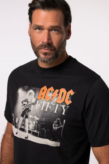 JP1880 AC/DC 50th Anniversary Band Photo T-Shirt Black - Camisetas - Camisetas - 2XL-14XL