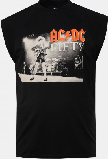 JP1880 AC/DC 50th Anniversary Band Photo Tank Top Black - Camisetas - Camisetas - 2XL-14XL