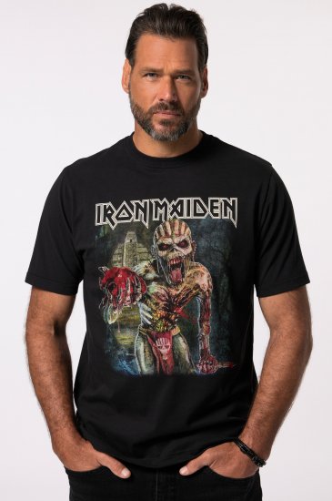 JP1880 Iron Maiden Eddie Attack Band T-Shirt Black - Camisetas - Camisetas - 2XL-14XL