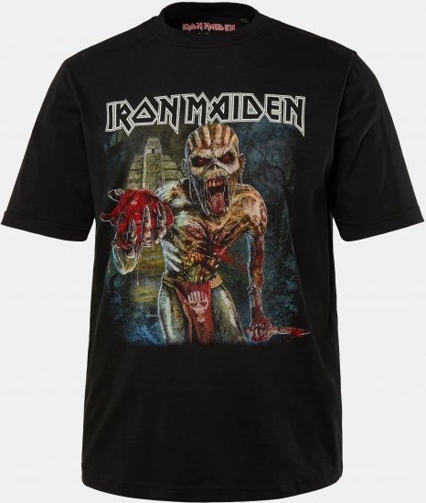 JP1880 Iron Maiden Eddie Attack Band T-Shirt Black - Camisetas - Camisetas - 2XL-14XL