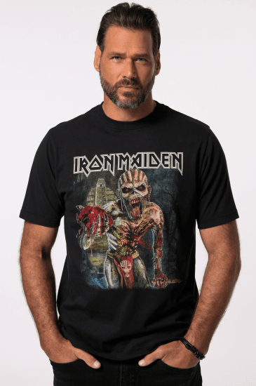 JP1880 Iron Maiden Eddie Attack Band T-Shirt Black - Camisetas - Camisetas - 2XL-14XL