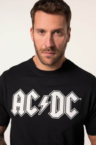 JP1880 AC/DC Classic Logo Band T-Shirt Black - Camisetas - Camisetas - 2XL-14XL