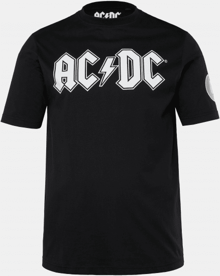 JP1880 AC/DC Classic Logo Band T-Shirt Black - Camisetas - Camisetas - 2XL-14XL