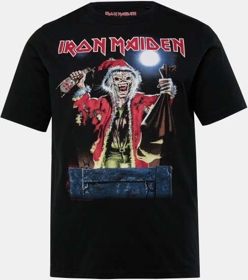 JP1880 Iron Maiden X-Mas Eddie Band T-Shirt Black - Camisetas - Camisetas - 2XL-14XL