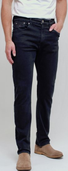 Kam Jeans Bens Embossed Reg Fit Jeans Blue-Black - Vaqueros & pantalones - Vaqueros y Pantalones - W40-W70