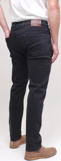 Kam Jeans Bens Embossed Reg Fit Jeans Blue-Black - Vaqueros & pantalones - Vaqueros y Pantalones - W40-W70
