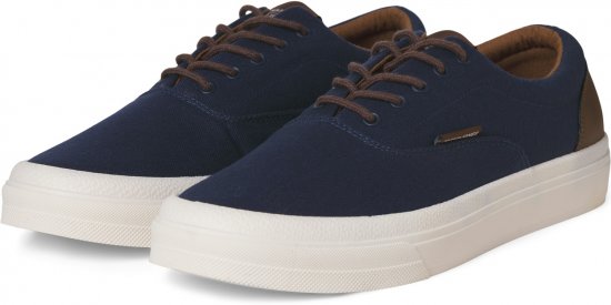 Jack & Jones Lington Canvas Sneakers Navy Blazer - Calzado de hombre 40-52 - Zapatillas de hombre tallas 40-52