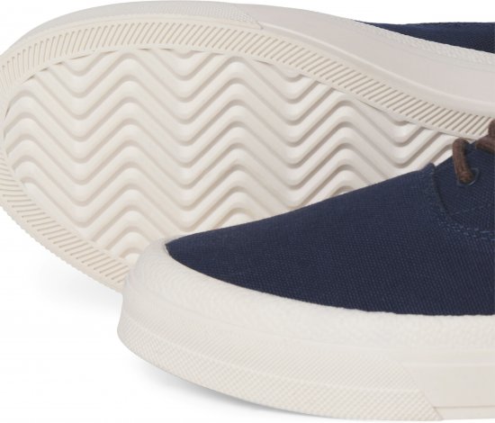 Jack & Jones Lington Canvas Sneakers Navy Blazer - Calzado de hombre 40-52 - Zapatillas de hombre tallas 40-52